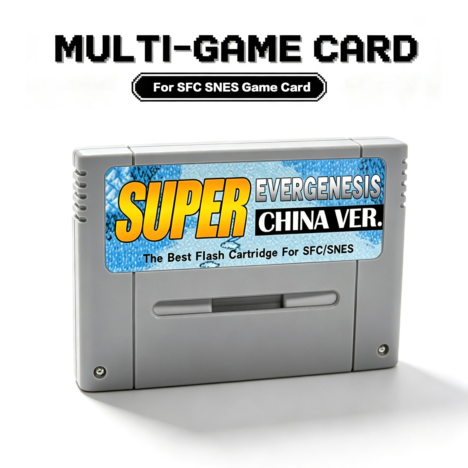 Gaming Console Mario - Cartouche flash Super EverGenesis compatible avec