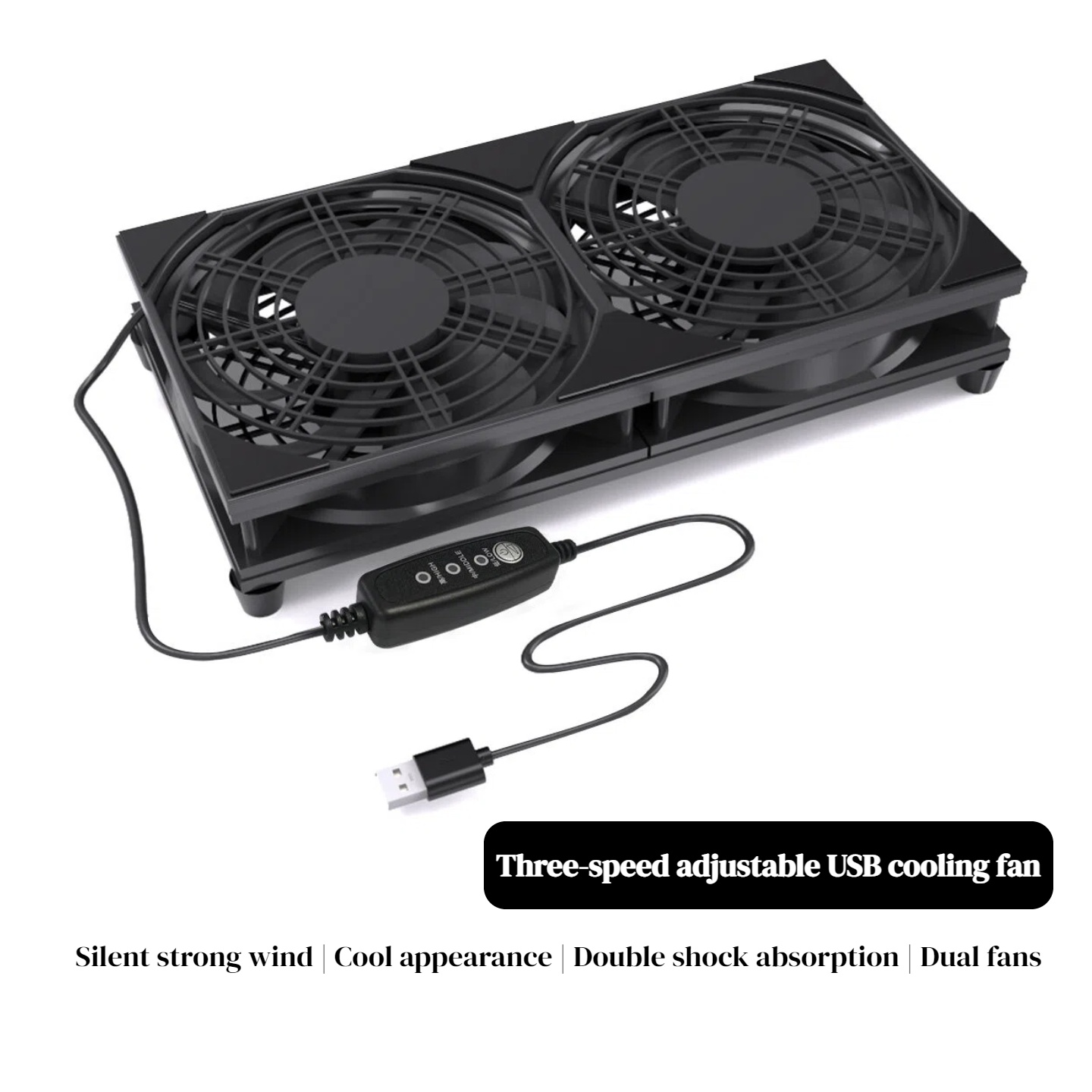 Gaming Console And Controller - Ventilateur de refroidissement double USB avec