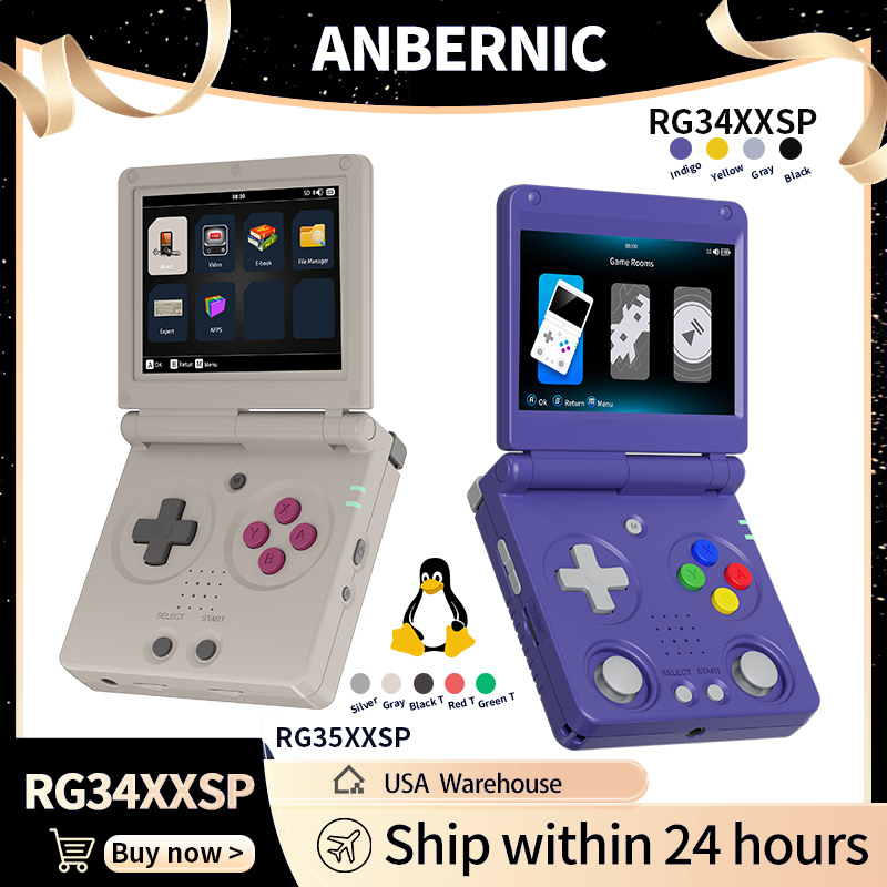 Anbernic RG34XXSP RG35XXSP Con - Gaming Console For Sale avis et prix