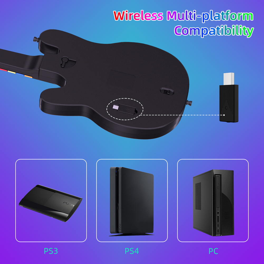 Contrôleur de guitare sans fil - Gaming Console And Controller avis et prix