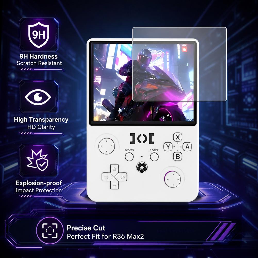 Protection d'écran en verre tr - Gaming Console R36 Max avis et prix